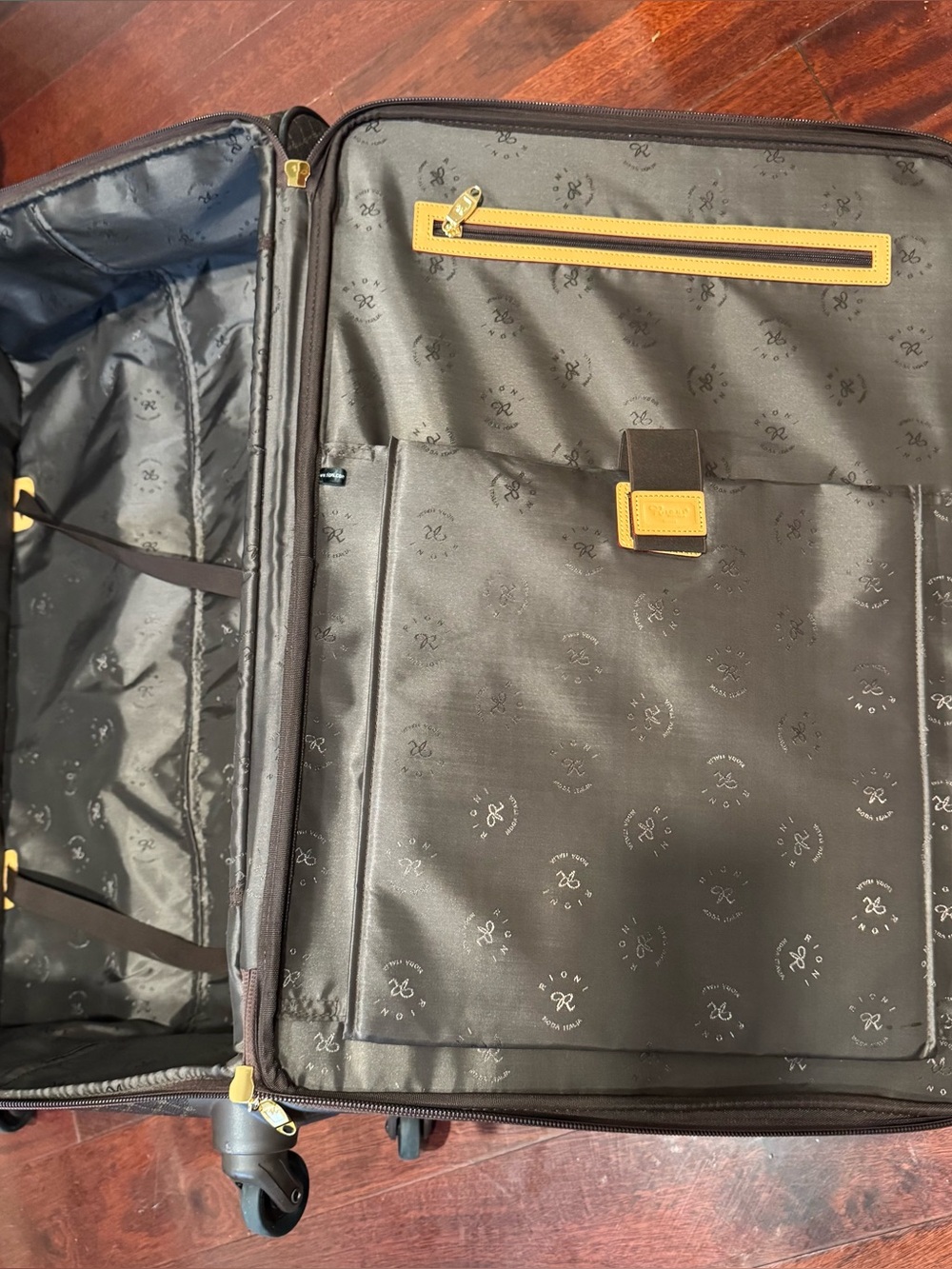 Rioni Large Monogram Leather Luggage - Picture 16 of 16